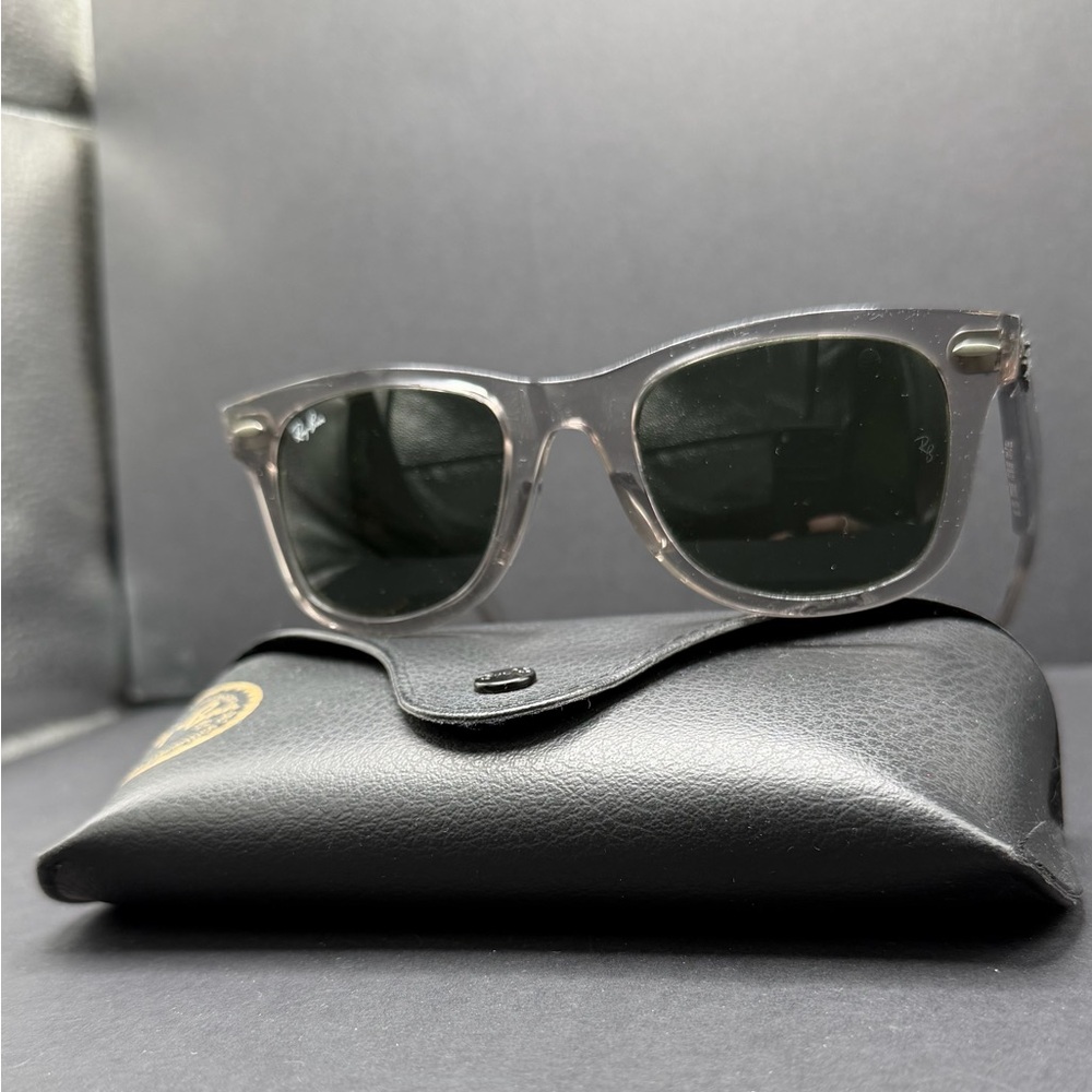 Ray-Ban Transparent Gray Sunglasses